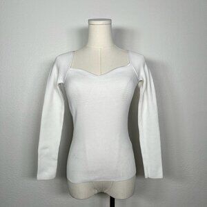 Galita White Long Sleeve Top - One Size